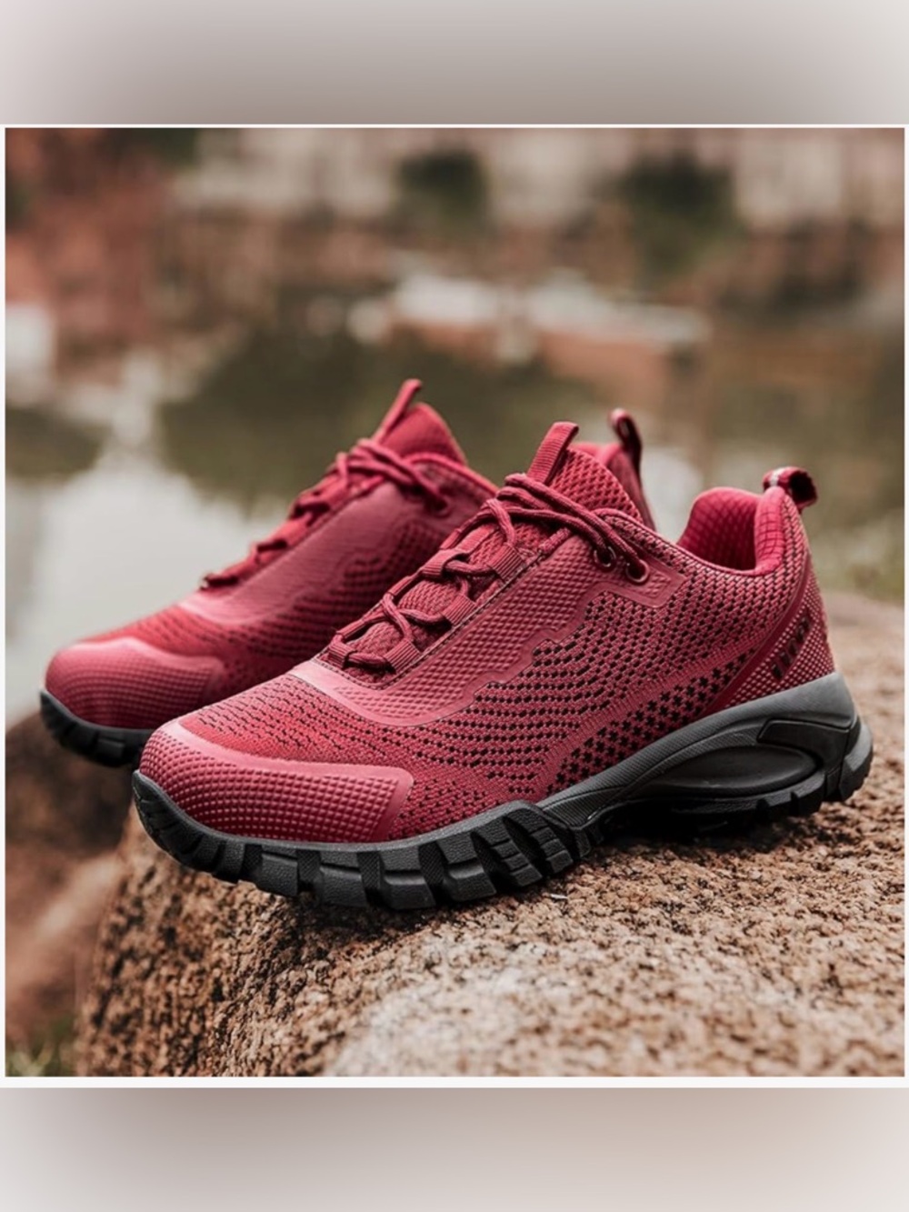 ULOGU Women’s waterproof hiking non slip walking sneakers Size 7